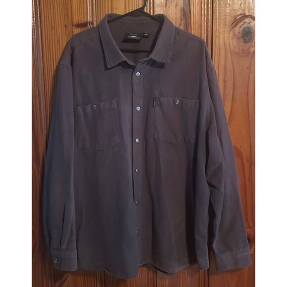 Harley Davidson men’s gray lightweight jacket button snap long sleeve 4XL - Picture 1 of 4